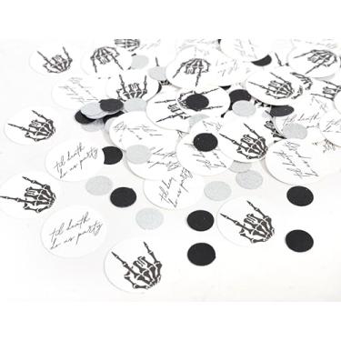 Imagem de WAOUH Até Que A Morte Nos Acabe, 180 Peças De Confete Para Festa - Decoração Despedida Solteira "Noiva Ou Morra", Decorações Casamento Góticas, Mesa Com Bolinhas, Acessórios Fotos Carnaval Halloween