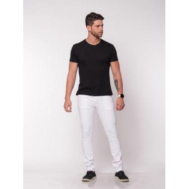 Imagem de Calça Sarja 7901 Branca F075 - macaw, 38, Branco