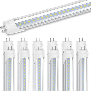 Imagem de JESLED Tubo De Luz Led T8 3 Pés, 14 W (Equivalente A 30 W), Natural 5000 K, 1600 Lm, Lâmpada Tipo A+B 36", Bypass Lastro E Alimentação Dupla, Substituição Fluorescente F30T12, Capa Transparente, Pac