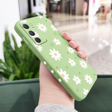 Imagem de Capa de celular Tender Daisy para Samsung Galaxy A55 A35 A25 A15 A16 A06 A05 A05S A54 A34 A24 A14 A04 A04S A04E 4G 5G, verde claro, para Samsung A05
