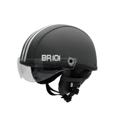 Imagem de Capacete Coquinho Scooter Elétrica Bike Skate Patinete Br101 Premium Grafite Viseira Cristal (P - VESTE 55/56)