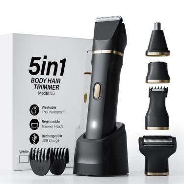 Imagem de Barbeadores elétricos OKYUK 5 em 1 úmidos/secos para mulheres IPX7 à prova d`água