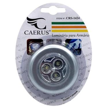 Imagem de Luminaria Toque Redonda Autoadesiva Com 3 Leds A Pilha 6,6Cm - Akash