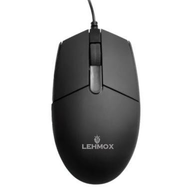 Imagem de Mouse USB Preto Optico 1600 DPI Ergonomico Design Clássico Plug and play