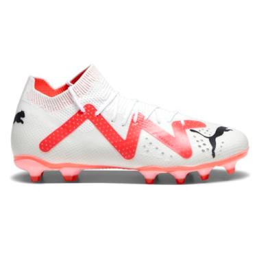 Imagem de PUMA Chuteira masculina Future Pro Firm GroundAg Chuteiras de futebol, chão firme, grama - rosa, branco, Branco - Orquídea de fogo preto, 39