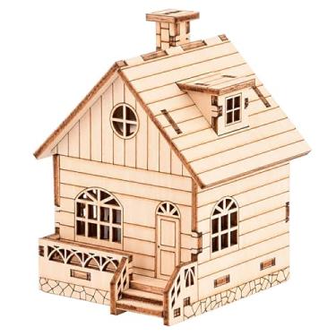 Imagem de MPIUET Quebra-Cabeças De Caixa Música Corda 3D Madeira Mpiuet, Mecanismo Musical Corda, Movimento Casinha, Quebra-Cabeça Cabana Madeira, Kits Modelos Faça Você Mesmo Para Adultos