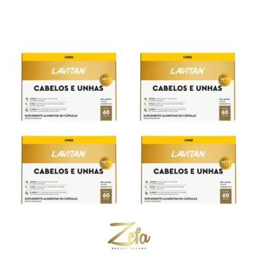 Imagem de Kit 04 Lavitan Vitamina Cabelos E Unhas 60 Cápsulas - Cimed