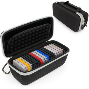 Imagem de CASEMATIX Game Case Holder Compatible With Gameboy Color and Original Gameboy Cartridges, Fits 22 Game Boy Games In Protective Impact Resistant Carrying Case