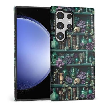 Imagem de DAIZAG Capa para Samsung Galaxy S24 Ultra, linda capa de telefone para meninas e mulheres, capa protetora à prova de choque resistente a arranhões - The Magician's Bookshelf