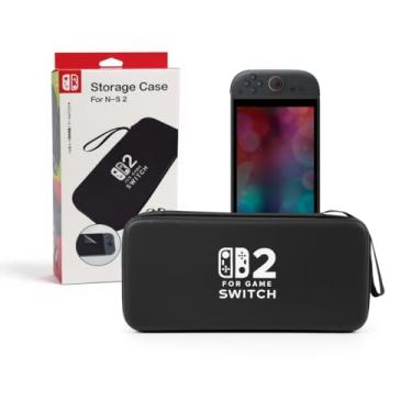 Imagem de Bag Estojo Rígido Case Protetora Capa de Transporte Zíper Compatível com Nintendo Switch 2 Ns2 (Preto)