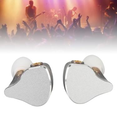 Imagem de Diyeeni Fones de Ouvido Com Cancelamento de Ruído, Fones de Ouvido Com Fio HiFi Com Cabo Destacável para Músicos Cantores Entusiastas da Música Studio, Design Ergonômico para o Máximo (Prata)