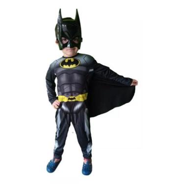 Imagem de Fantasia Do Batman Longa Com Mascara Enchimento e Capa - RR Store 2, M
