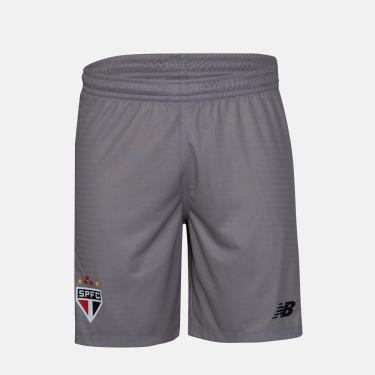 Imagem de Calção Masculino NB Goleiro Home SPFC 2024, Grafite/Preto, M