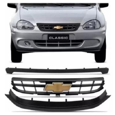 Imagem de Grade Radiador Corsa Classic 2010 3 Partes Emblema