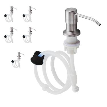 Imagem de Dispenser Dosador Mangueira Flexivel Kit 5 Unidades Embutir Suporte Pia