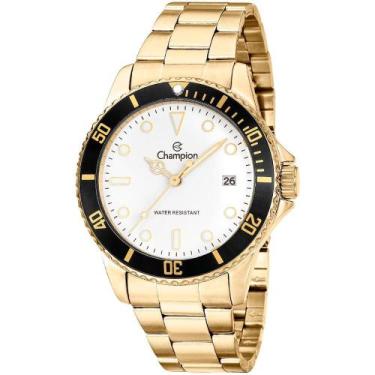 Imagem de Relógio Champion Masculino Dourado CA31266H Analógico 5 Atm Cristal Mi