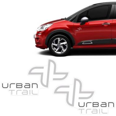 Imagem de Adesivos Citroen C3 Urban Trail 2019 Prata Modelo Original - SPORTINOX