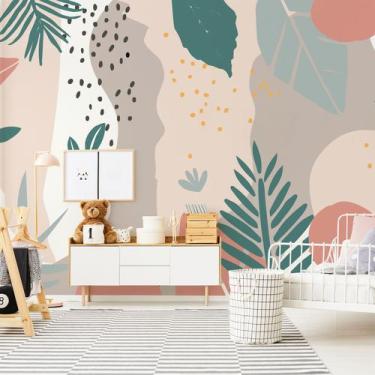 Imagem de Papel de Parede Painel Floral Folhagem 8 rolos - 12m² - Quartinhos