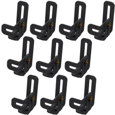 Imagem de 10 Suporte Ajustável Inclinável Caixa de Som Home Theater Preto - MULT