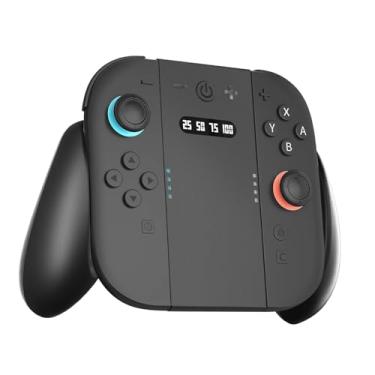 Imagem de Uxilep Cabo de carregamento Switch 2, cabo magnético para controle de carregador para Nintendo Switch 2 (2025) JoyCon com indicador de carregamento, alça ergonômica e destacável, carrega enquanto joga