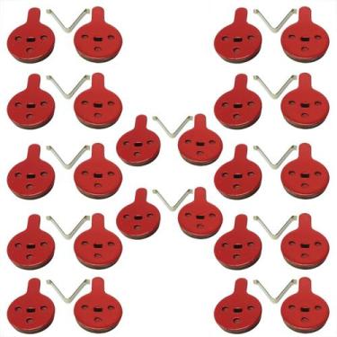 Imagem de Kit Pastilha Freio Disco Bicicleta Semi Metálica MTB 12 Pares Com Amol