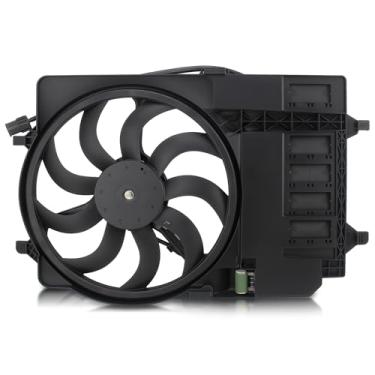 Imagem de AUTOKAY Ventilador de resfriamento do motor, radiador e ventilador condensador para Mini Cooper 2003-2008 17117541092 17107529272