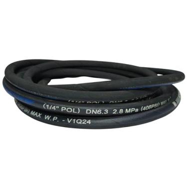 Imagem de 10 Metros de Mangueira Hidráulica R6 1/4 com Trança Têxtil Borrachas L