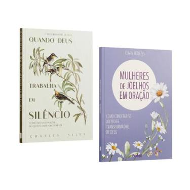 Imagem de Mulheres Joelhos em Oração + Quando Deus Trabalha em Silêncio  2 livro
