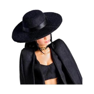 Imagem de Conjunto De Roupas Para Boneca Vestido De Casamento Vermelho Moda Euro