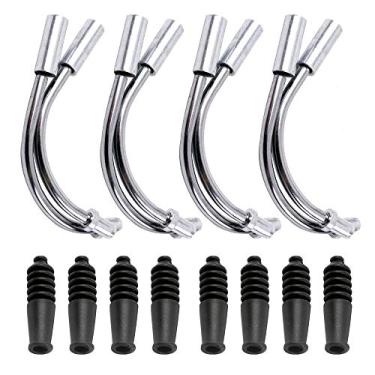 Imagem de Domary 4 conjuntos MTB Mountain Bike V Freio Macarrão Guia de Cabo Tubo Curvo Mangas Tubo Protetor Mangueira
