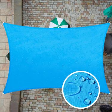 Imagem de ColourTree Tamanho personalizado 35 x 43 cm, tamanho personalizado, azul, TADR0712, retangular, impermeável, toldo UPF50, abrigo de toldo, 95% resistente à água, garagem de jardim, pátio externo