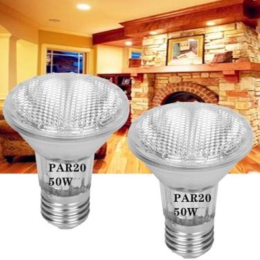 Imagem de MMBGJKG Lâmpadas Par20, 2 peças de lâmpadas de holofote Par20 de 120 V, base média E26 de longa duração, refletor de alto rendimento para iluminação embutida e lâmpadas de alcance de capô - luz quente