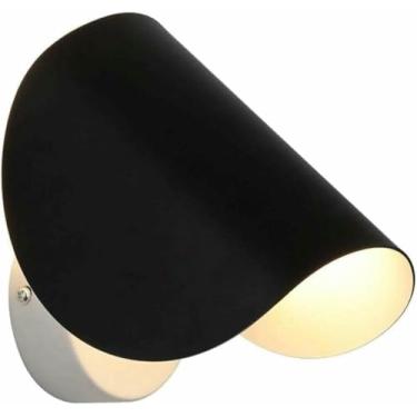 Imagem de WLHAZMWY Lâmpada de parede G4 Arandela de parede moderna luminária embutida para sala de estar quarto corredor iluminação de cabeceira luminária interna (ondas de golfinho)