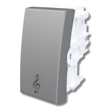 Imagem de Modulo Pulsador Campainha Linha Habitat Onix  Fame