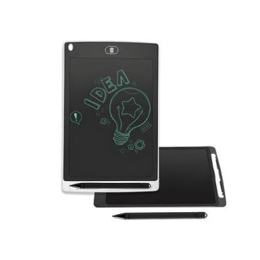 Imagem de Lousa Tablet Infantil Mágica de Tela Lcd Escreve e Desenha Menina e Me