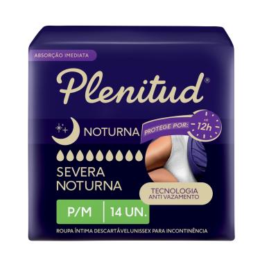 Imagem de Roupa Íntima Plenitud Noturna para Incontinência P/M 14 Unidades