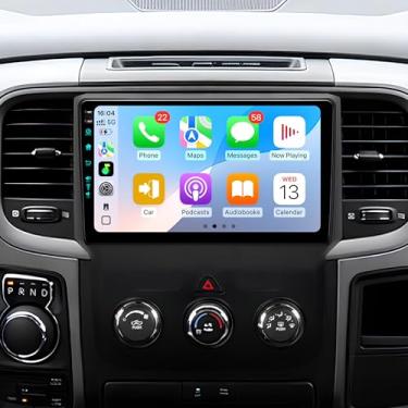 Imagem de 11º WiFi6 (1201Mbps) Upgrade Car Radio Stereo Bluetooth5.4 Navegação para Dodge Ram 2013-2019 1500 2500 3500, Carplay Android Auto Mirroring Airplay SWC 1080P (2Ram+64Rom)