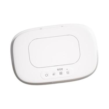 Imagem de Kokiya Aquecedor de lenços umedecidos para bebês, dispensador de lenços umedecidos com luz noturna, 3 controles de temperatura, aquecedor de lenços