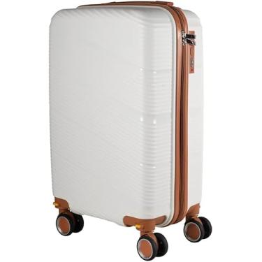 Imagem de Mala De Bordo Polipropileno Padrão Anac 10kgs Maldivas Leste (BRANCO E MARROM)