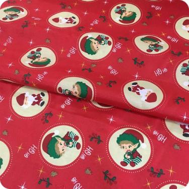 Imagem de 8m Tecido Estampado Natalino Mesa Natal Enfeite Decoração - Sassarico