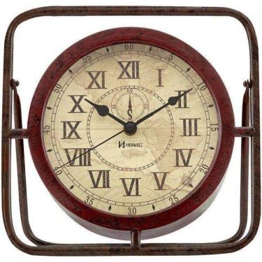Imagem de Relógio De Mesa Silencioso 25Cm Retrô Herweg 6487