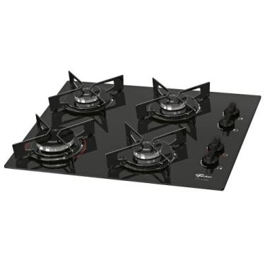 Imagem de Fogão Cooktop 4Q Fit Line Gás Mesa Vidro Fischer, Preto, Bivolt