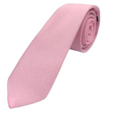 Imagem de Kit com 2 gravatas rosa bebê oxford, congresso, casamentos, padrinhos 