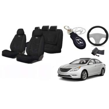 Imagem de Kit Capas Personalizado Sonata 10-13 +(Capa Volante) + Chaveiro - Ferr