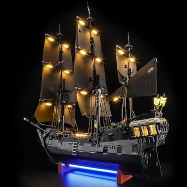 Imagem de BRIKSMAX 2.0 Light Kit Compatible with Lego Icons Captain Jack Sparrow's Pirate Ship 10365 Building Sets- LED Lighting Kits (Accessories Only), Cable-Hiding Tech for Display, Gifts & Collectors