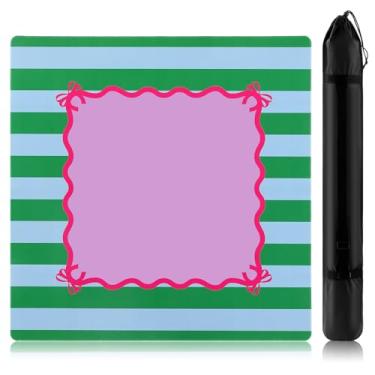 Imagem de Dunzy 33'' x 33'' Mahjong Mat with Carrying Bag Non Slip Noise Reduction Gaming Mat Rubber Mahjong Table Cover Accessories Gifts for Poker Board Games Dominoes(Rose Red)