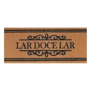 Imagem de Capacho Vinil Long Lar Doce Lar Kapazi Ouro