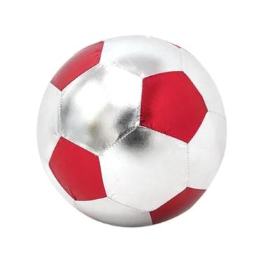 Imagem de Fenteer Bola de futebol infantil de 25 cm, brinquedo infantil resistente à pressão, equipamento de treinamento, bola esportiva para iniciantes, jogos internos, Vermelho