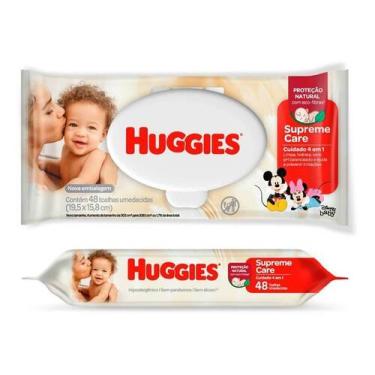 Imagem de KIT 4 TOALHAS UMEDECIDA SUPREME CARE 48un (Leve 4 Pague 3) - HUGGIES