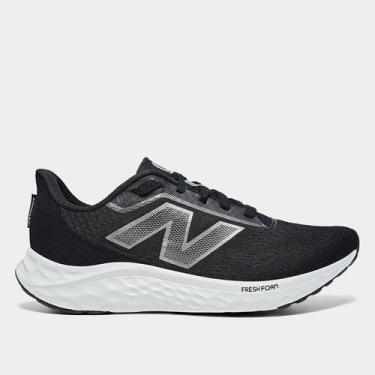 Imagem de Tênis New Balance Fresh Foam Arishi V'4 Masculino, Preto, Prata, 39